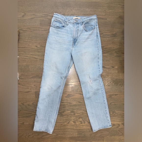 Levi’s 70s High Slim Straight Jeans Light Wash Denim Women’s size 30 - Picture 1 of 14
